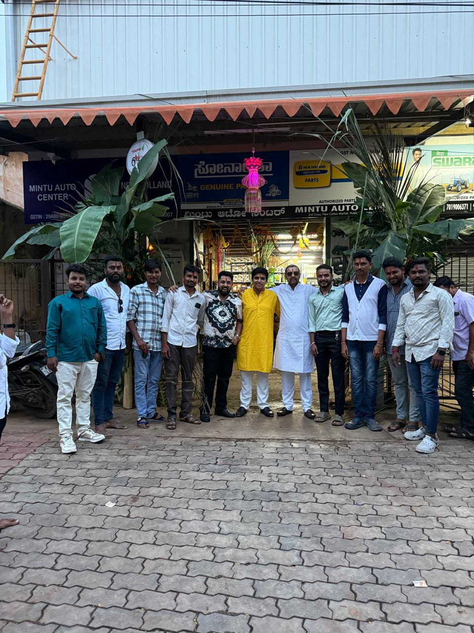 Mintu Auto Centre — store front celebration